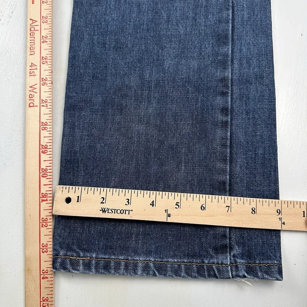 Y2K Nautica Relaxed Fit Jeans Men 34x34 Loose‎ Blue Dark Wash Skater 100% Cotton